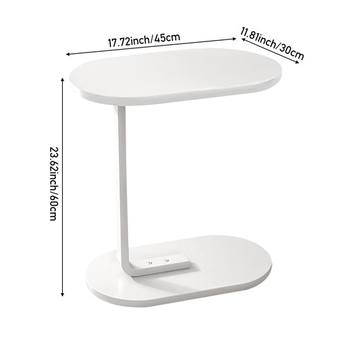 Shaped end side table coffee - side,