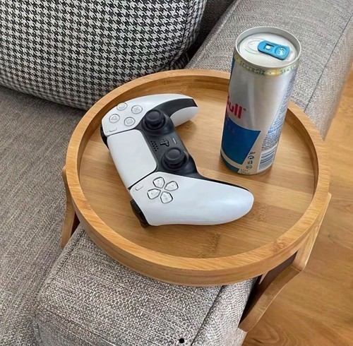 Sofa tray table armrest - table, clip