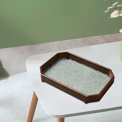 Glass coffee table - coffee, desk