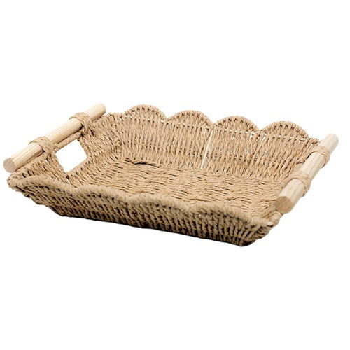 Wavy rectangular tray coffee - wavy,