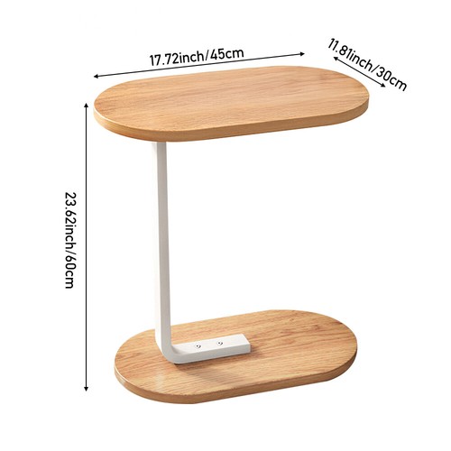 Shaped end side table - table, coffee