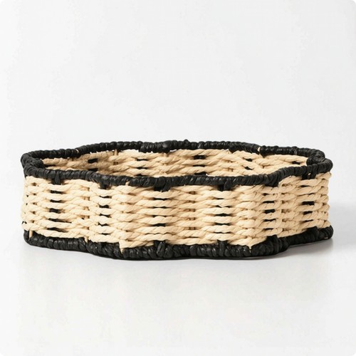Paper rope tray - paper, braided