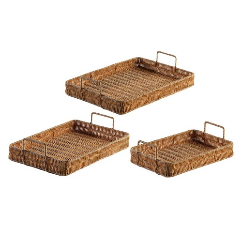 Hand woven serving tray - serving,