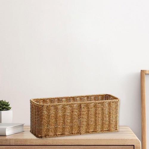 Woven basket vanity tray - ,
