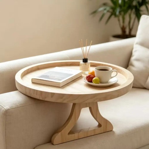 Natural wooden sofa - sofa, armrest