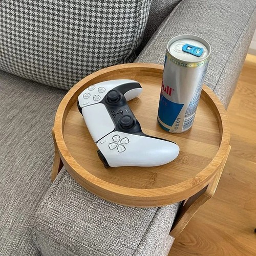 Wooden sofa armrest tray - wooden, table